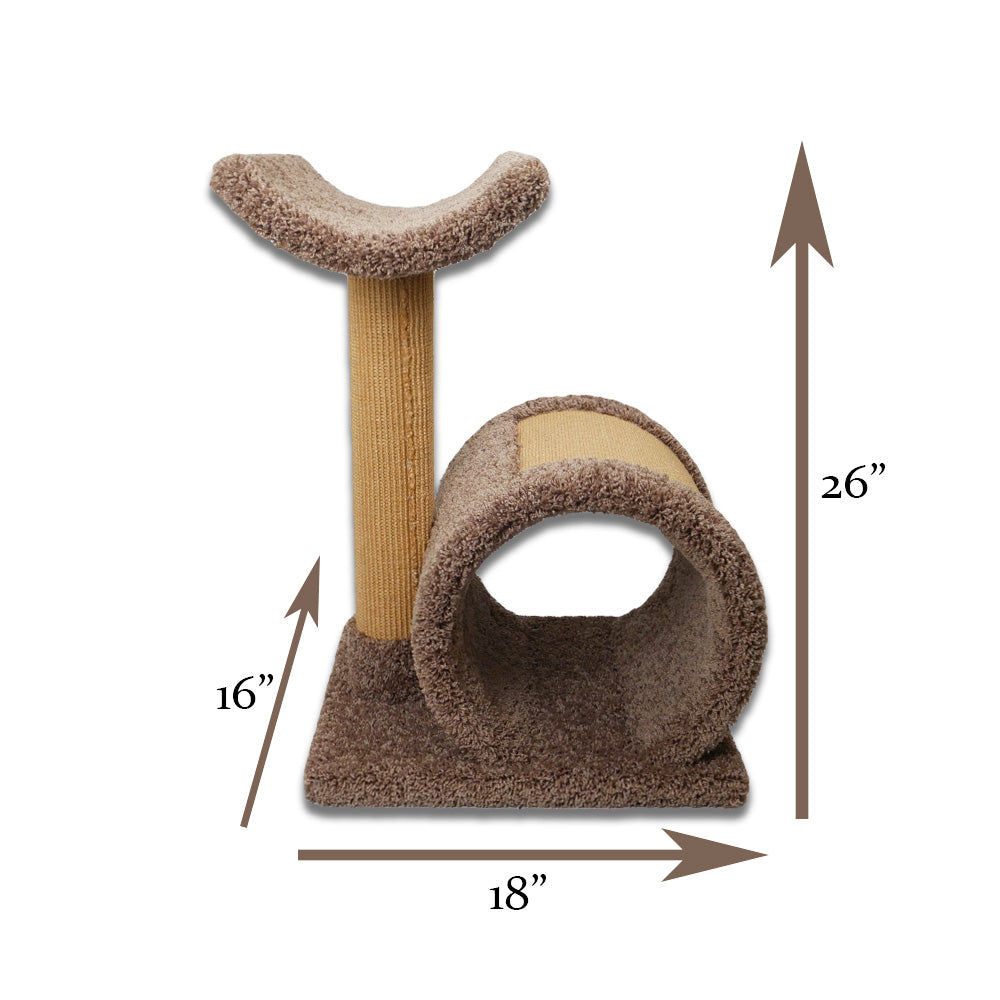 STP SCRATCHING TUNNEL W/ CAT PERCH