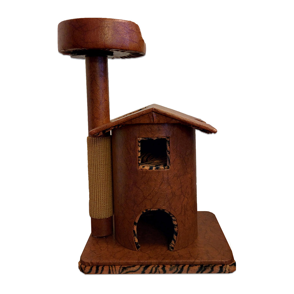 QUEEN'S KASTLE LUXURY CAT TOWER W/ CAT BED