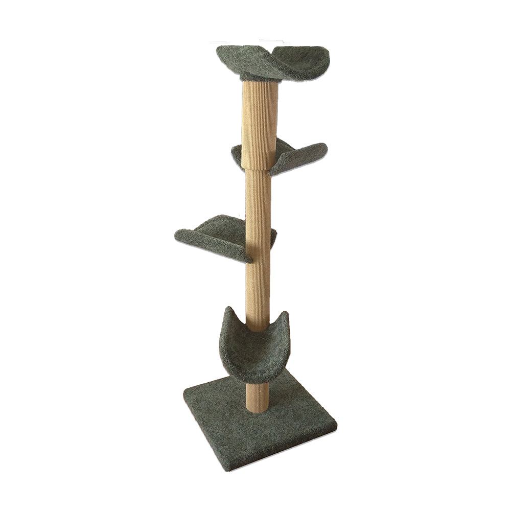 Cat tree outlet with curved perch