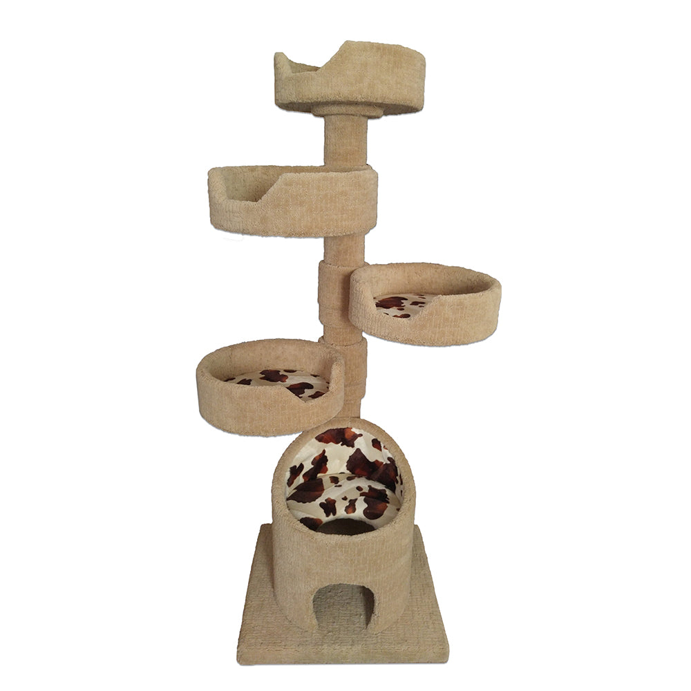 KB4 LUXURY CAT TOWER W/ (4) CAT BED