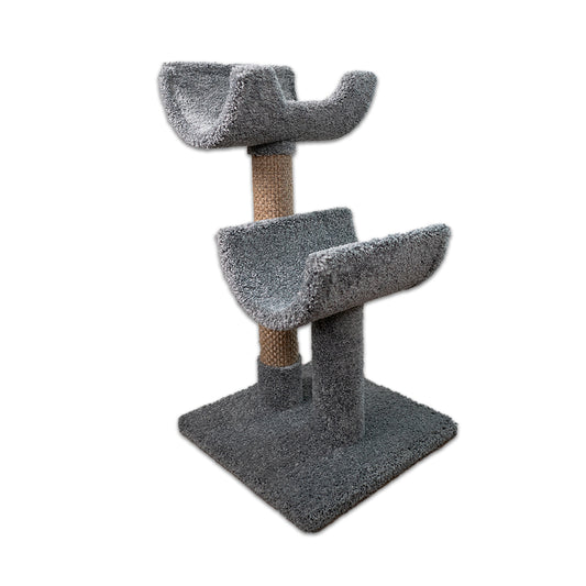 PLAY PERCH DUPLEX CAT TOWER W/ (2) CAT PERCH